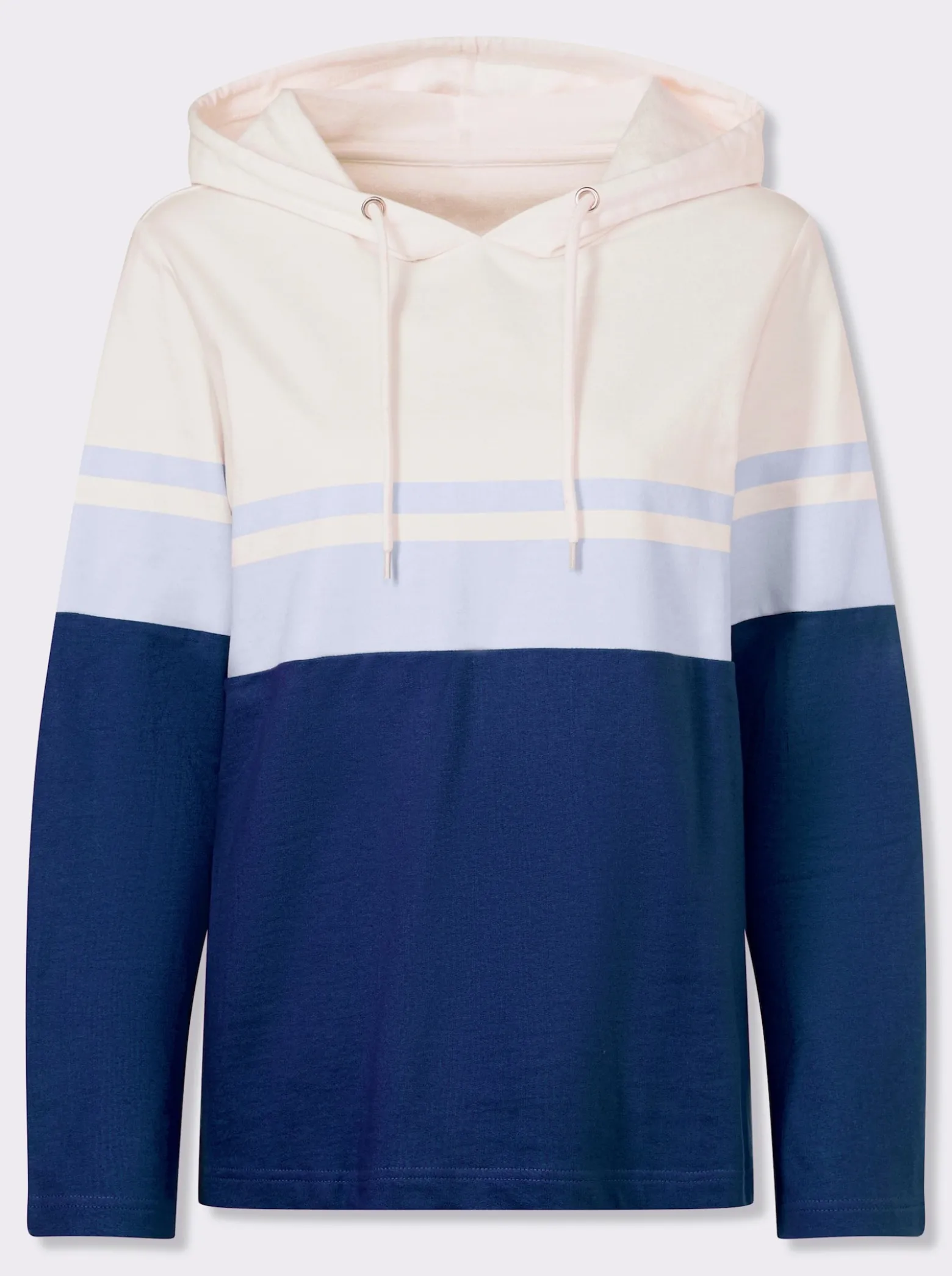Sweatshirt im Color-Blocking-Dessin