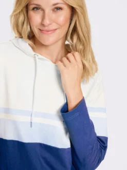 Sweatshirt im Color-Blocking-Dessin