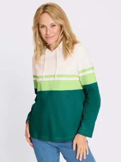 Sweatshirt im Color-Blocking-Dessin