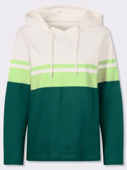 Sweatshirt im Color-Blocking-Dessin