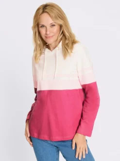 Sweatshirt im Color-Blocking-Dessin