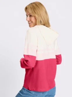 Sweatshirt im Color-Blocking-Dessin