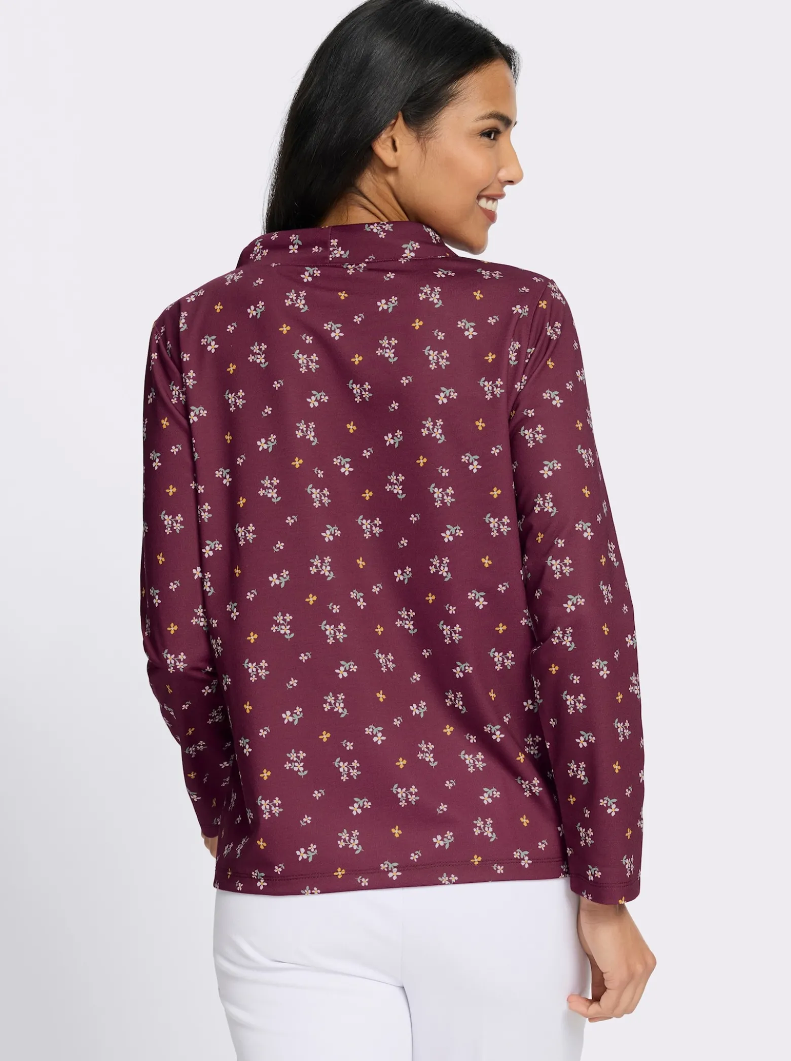 Sweatshirt im floralen Dessin