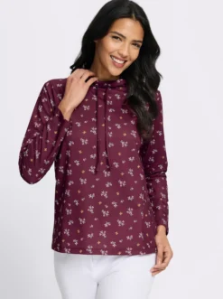 Sweatshirt im floralen Dessin