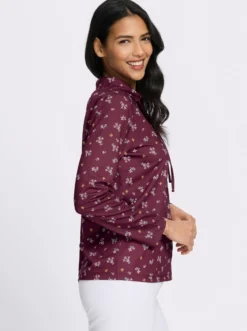 Sweatshirt im floralen Dessin