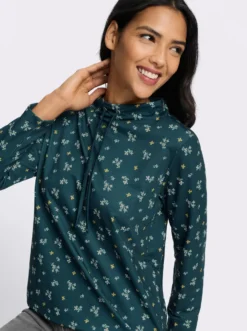 Sweatshirt im floralen Dessin