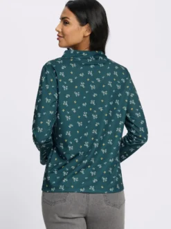 Sweatshirt im floralen Dessin