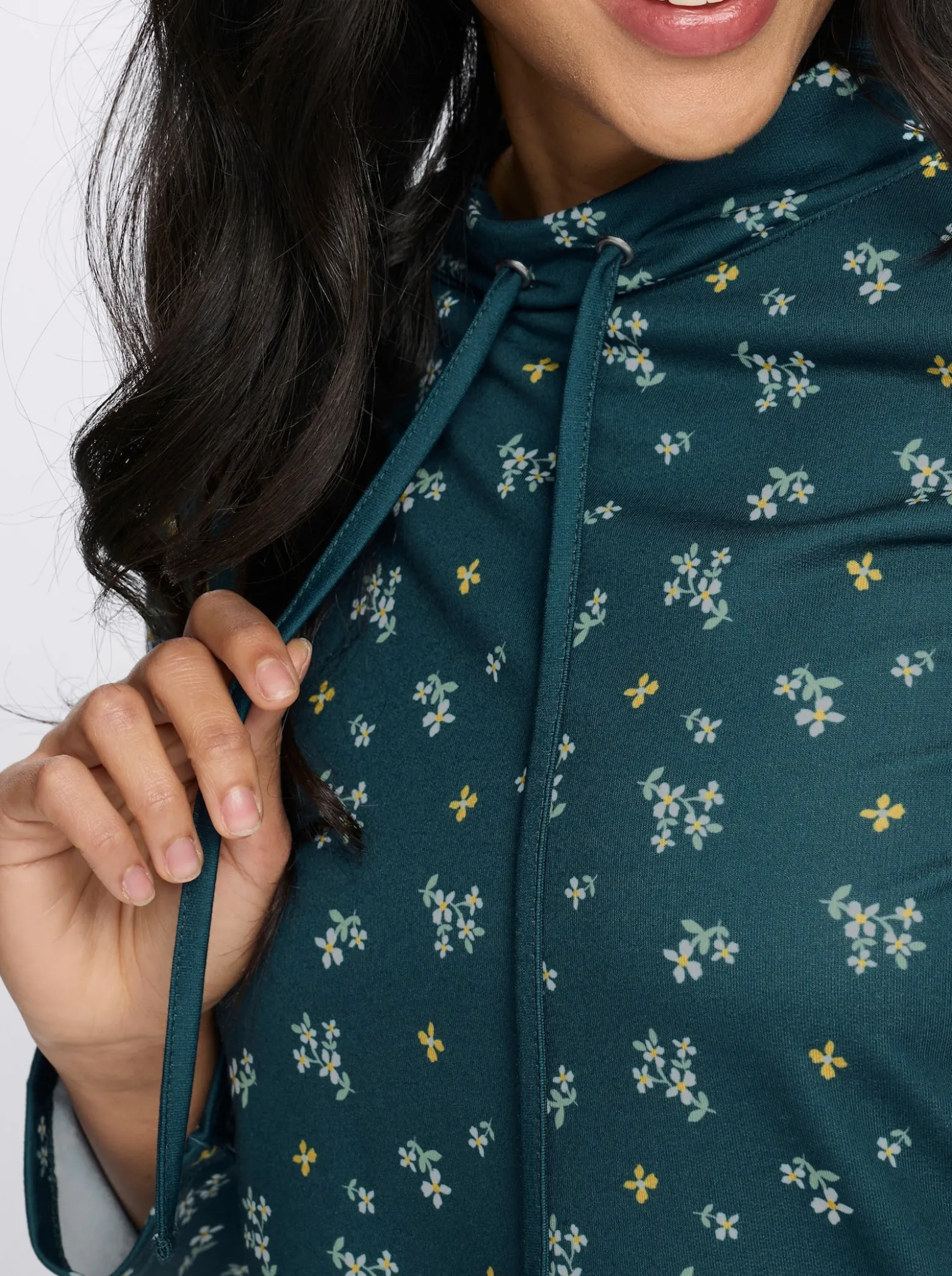 Sweatshirt im floralen Dessin