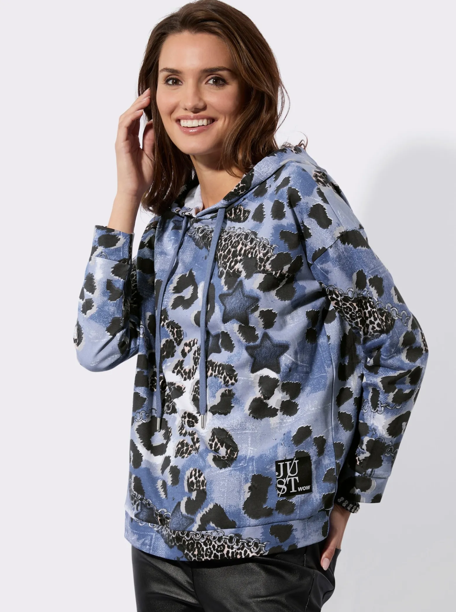 Sweatshirt im Muster-Mix