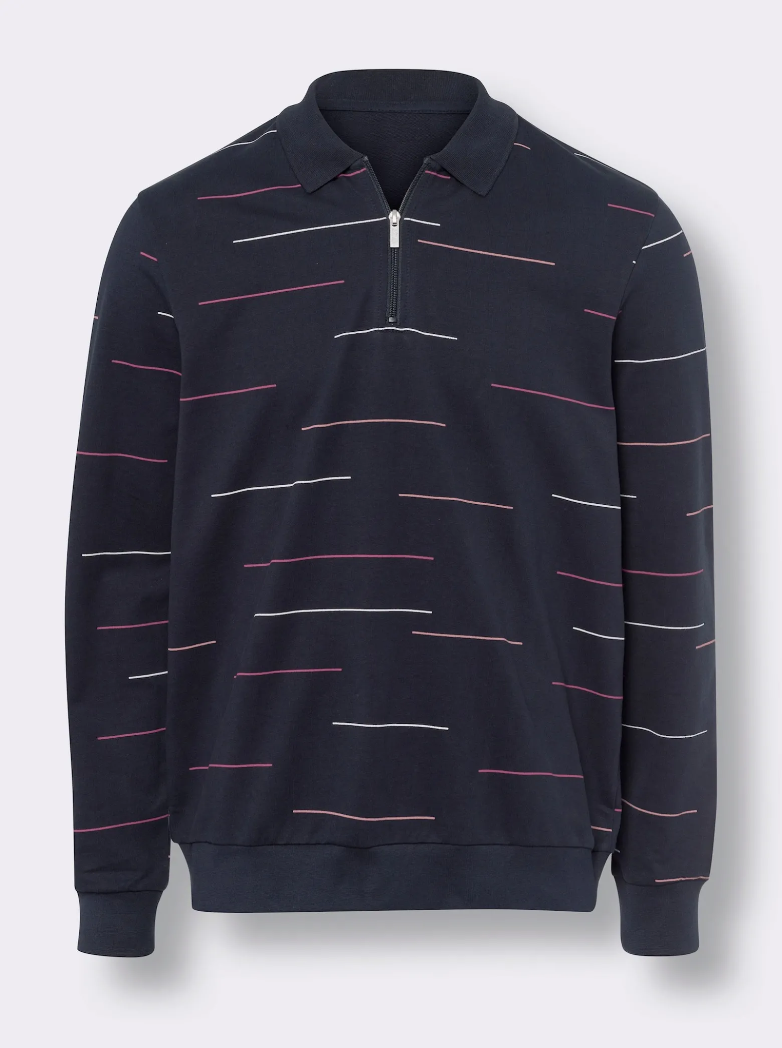 Sweatshirt im Ringel-Look