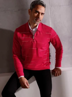 Sweatshirt im Ringel-Look