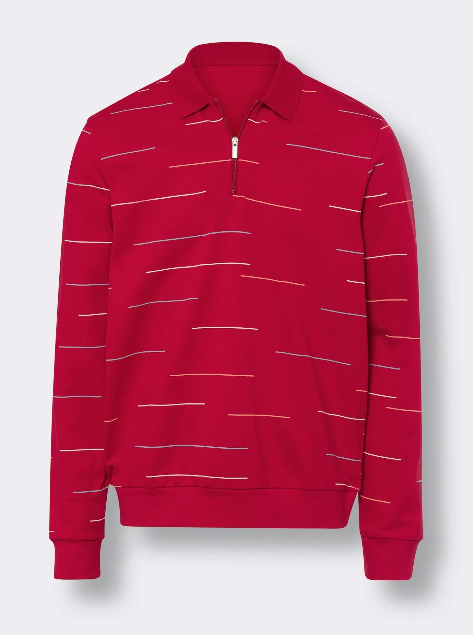 Sweatshirt im Ringel-Look