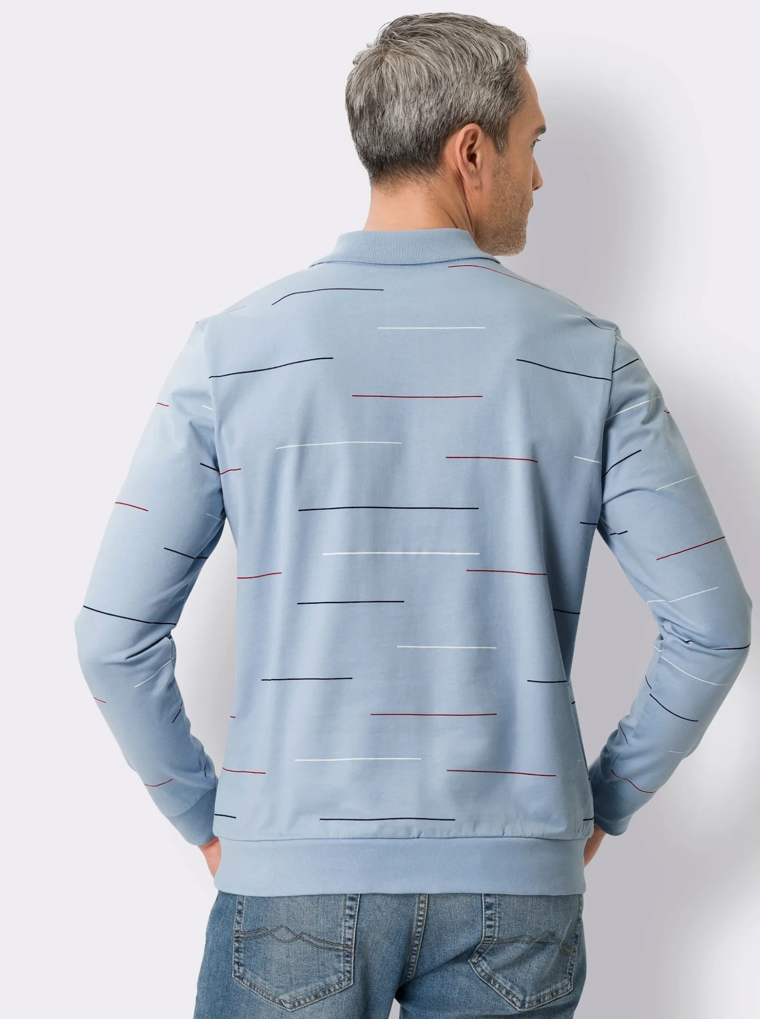 Sweatshirt im Ringel-Look