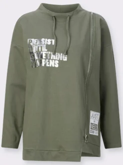 Sweatshirt mit asymmetrischem Schnitt