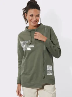 Sweatshirt mit asymmetrischem Schnitt