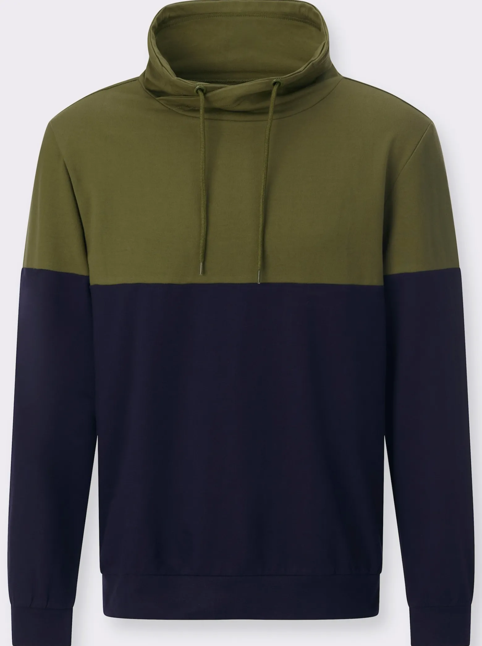 Sweatshirt mit überlappendem Stehkragen