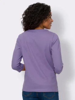 Sweatshirt mit Bindebändern am Ausschnitt