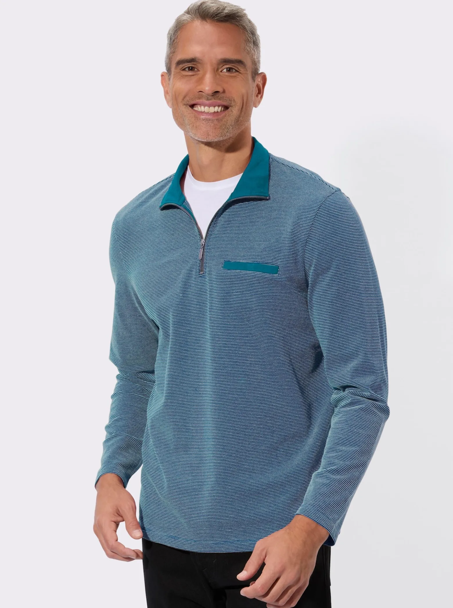 Sweatshirt mit Brusttasche