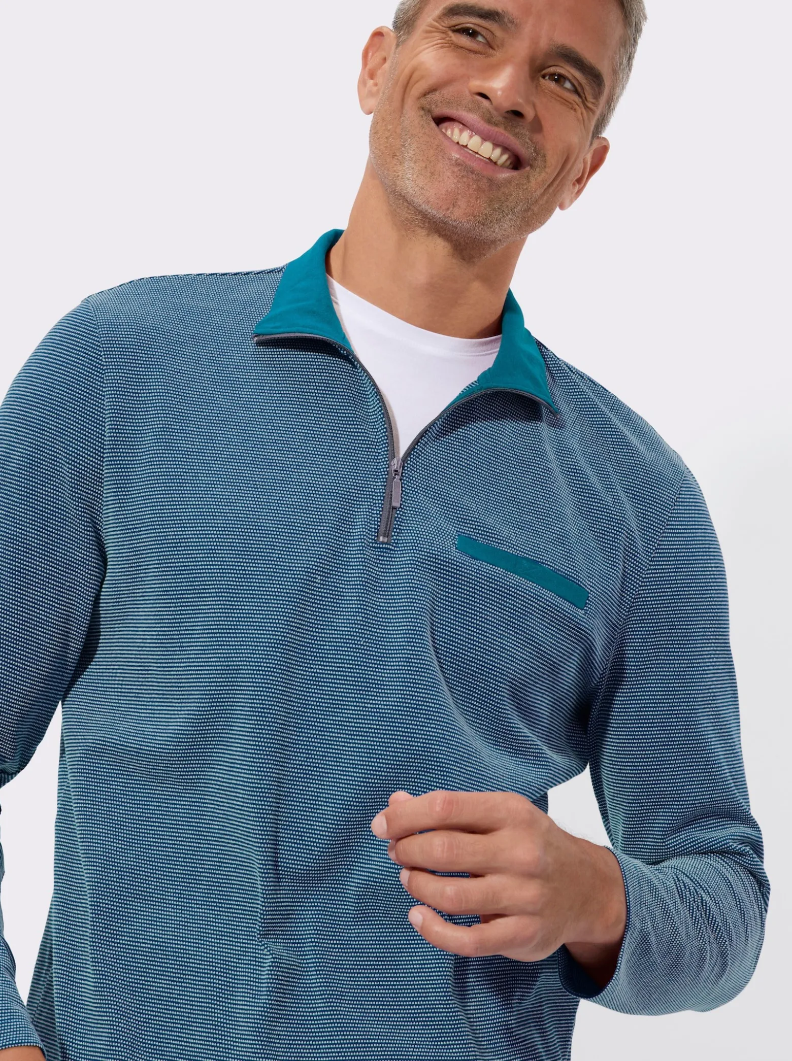 Sweatshirt mit Brusttasche