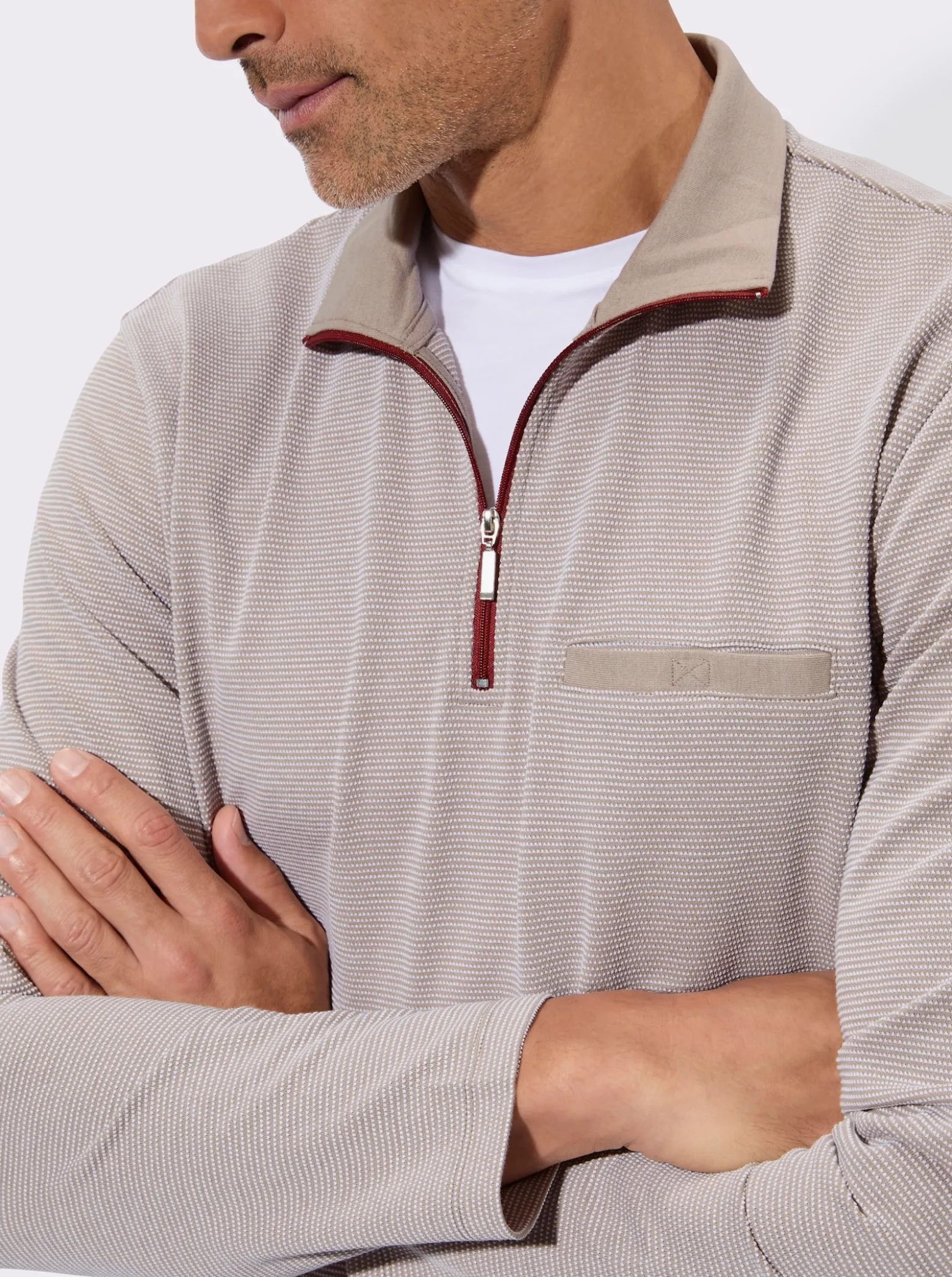 Sweatshirt mit Brusttasche