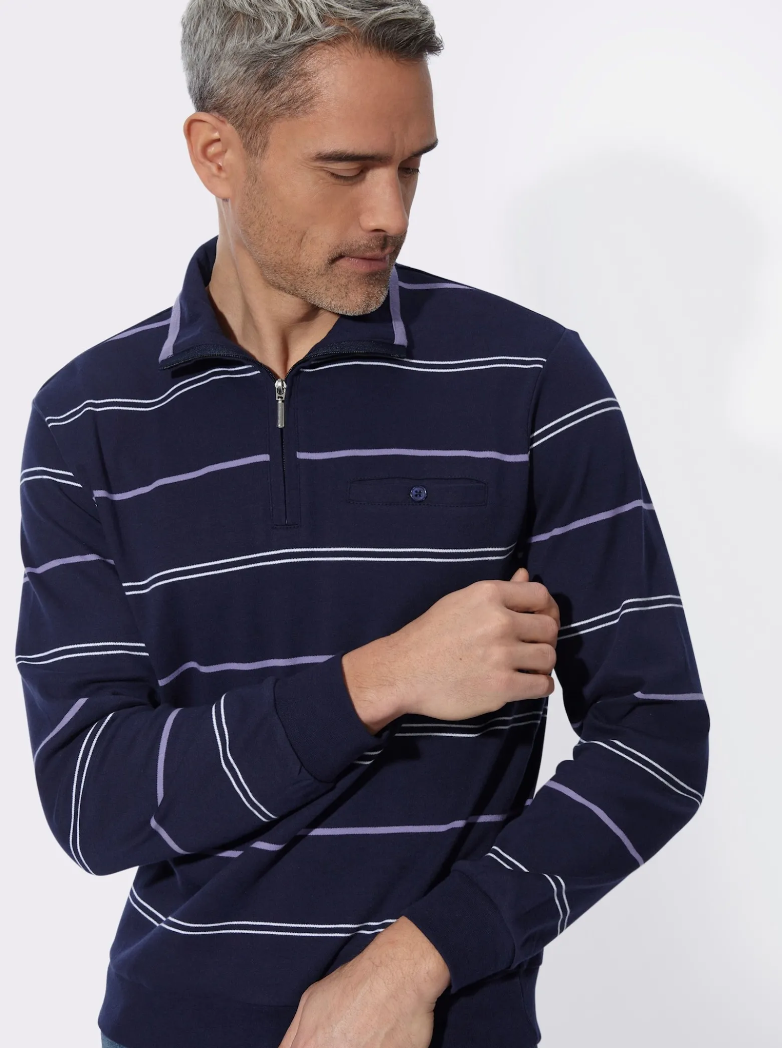 Sweatshirt mit Brusttasche
