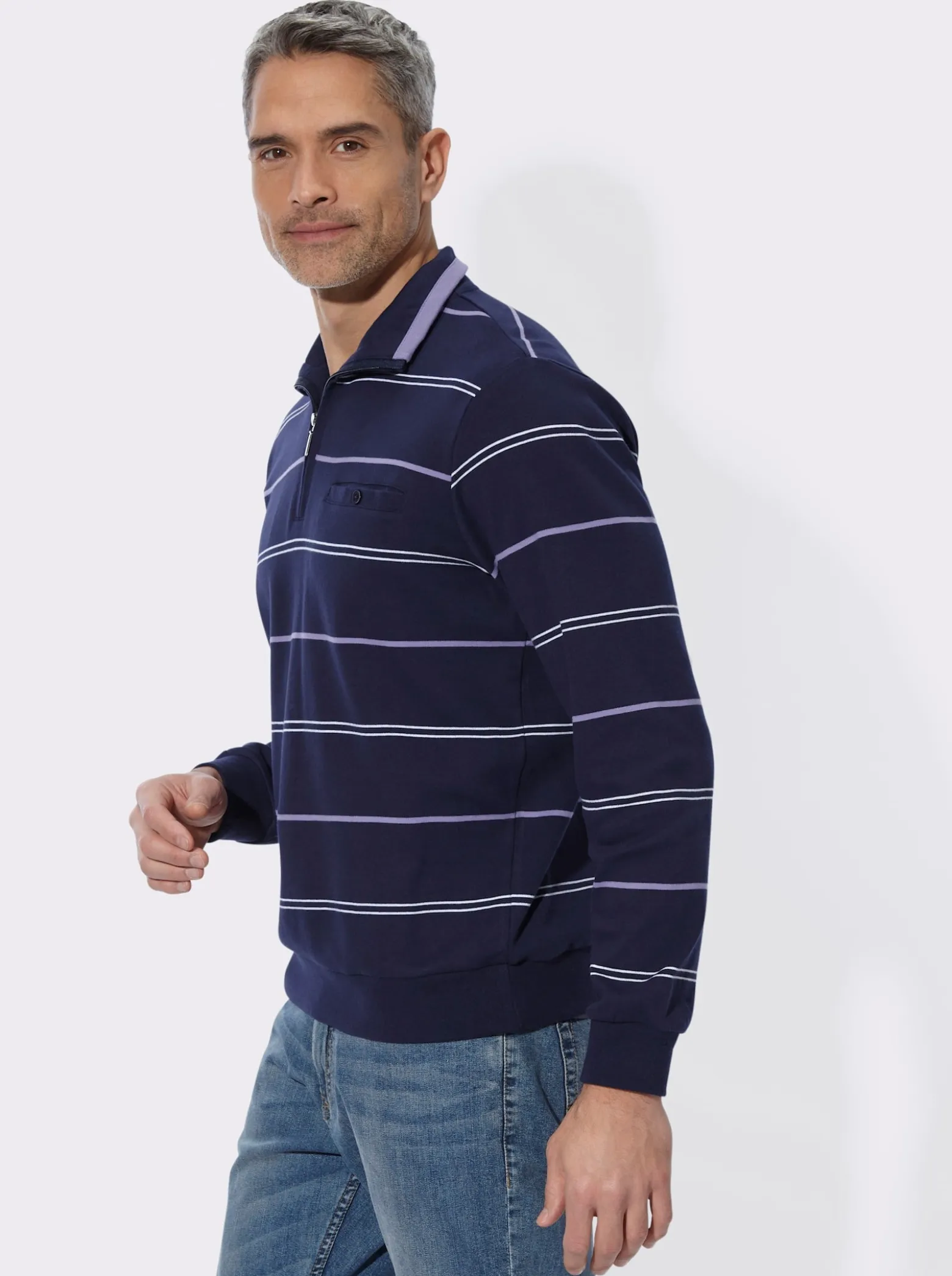 Sweatshirt mit Brusttasche