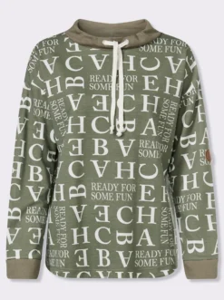 Sweatshirt mit Buchstaben-Druck