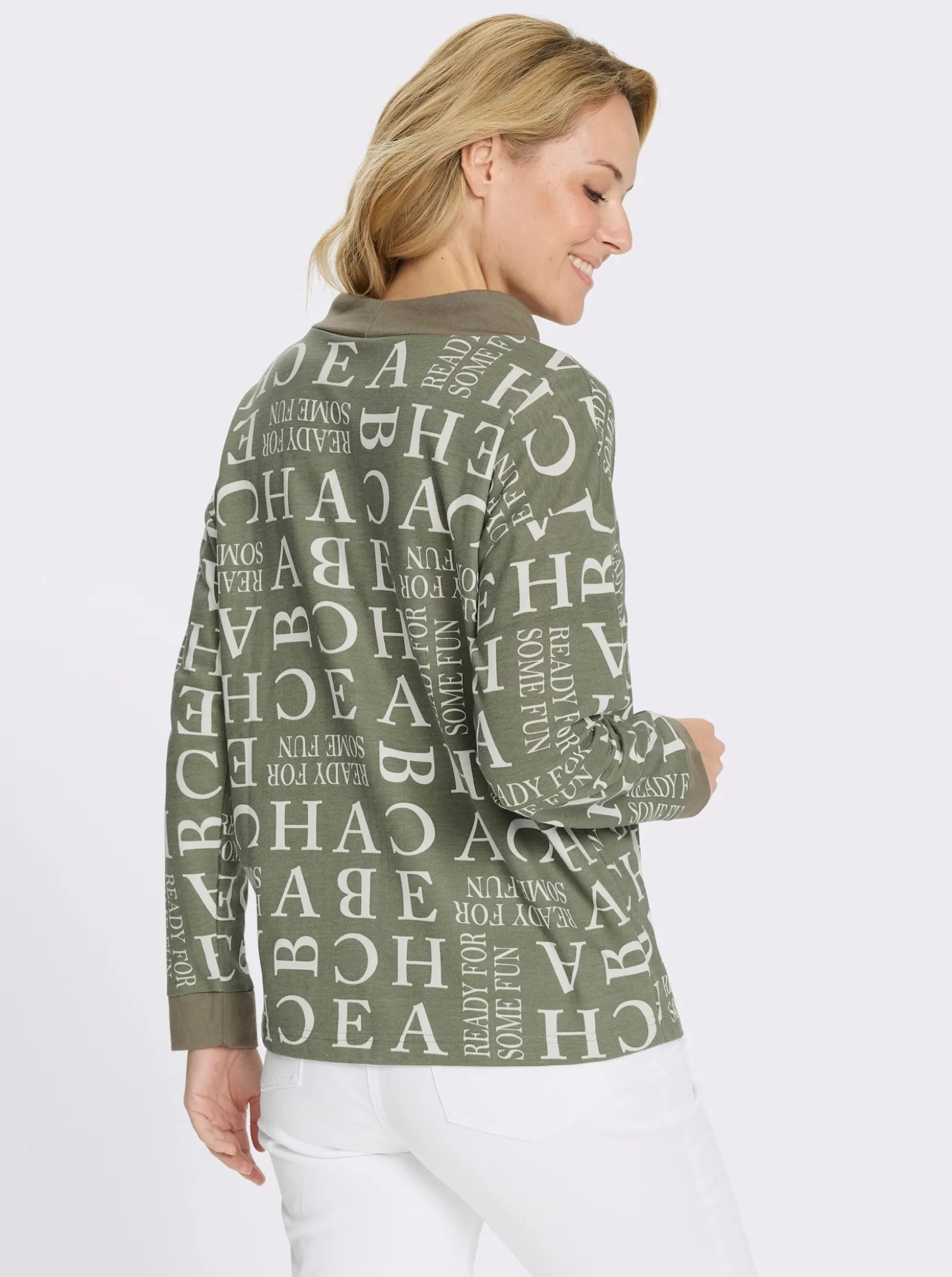 Sweatshirt mit Buchstaben-Druck