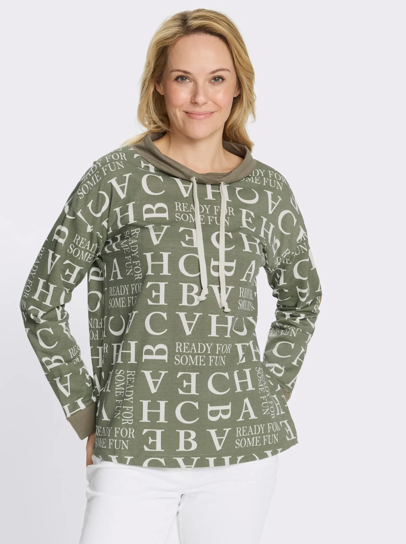 Sweatshirt mit Buchstaben-Druck