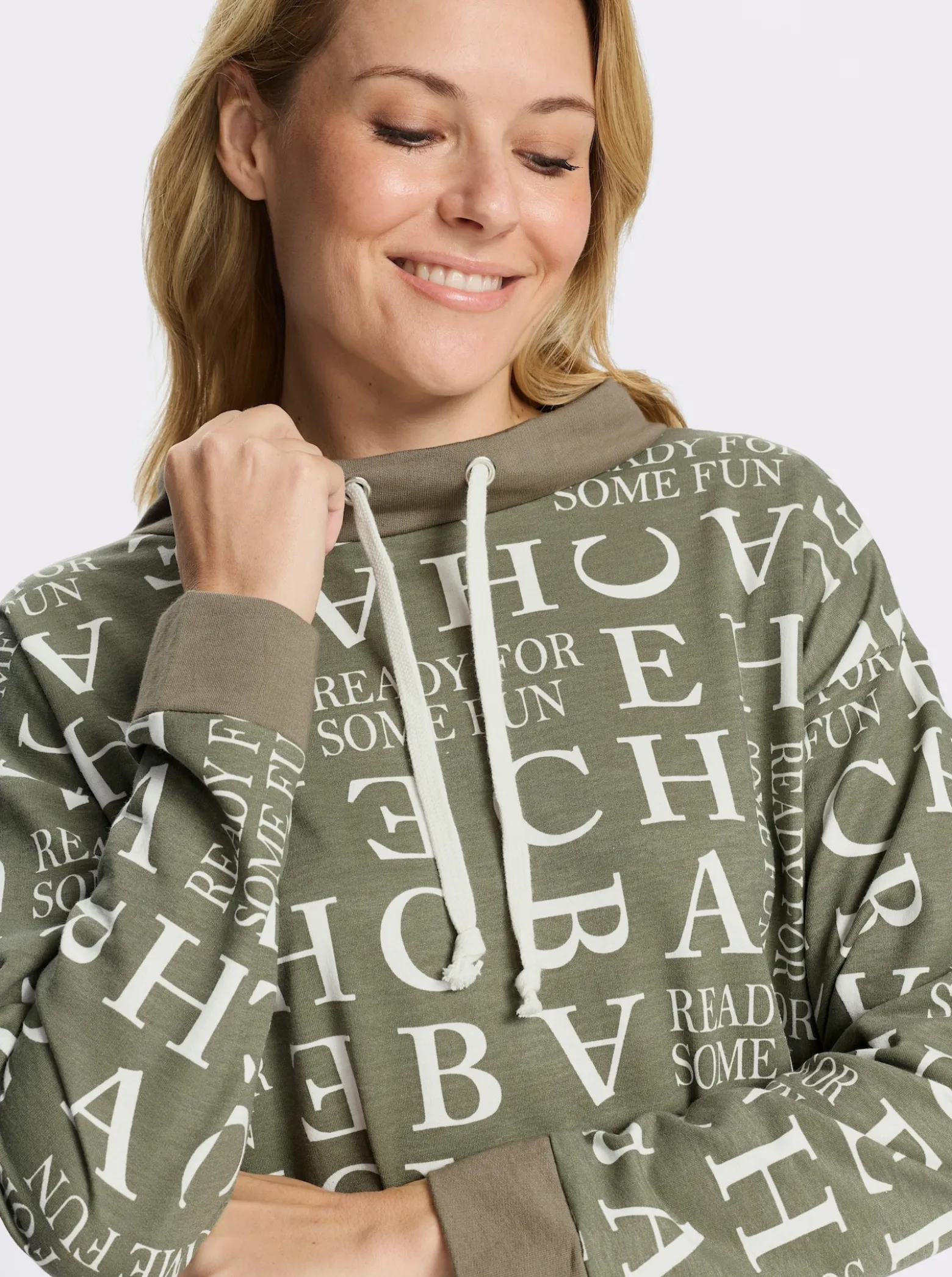 Sweatshirt mit Buchstaben-Druck
