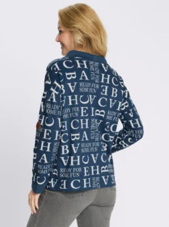 Sweatshirt mit Buchstaben-Druck