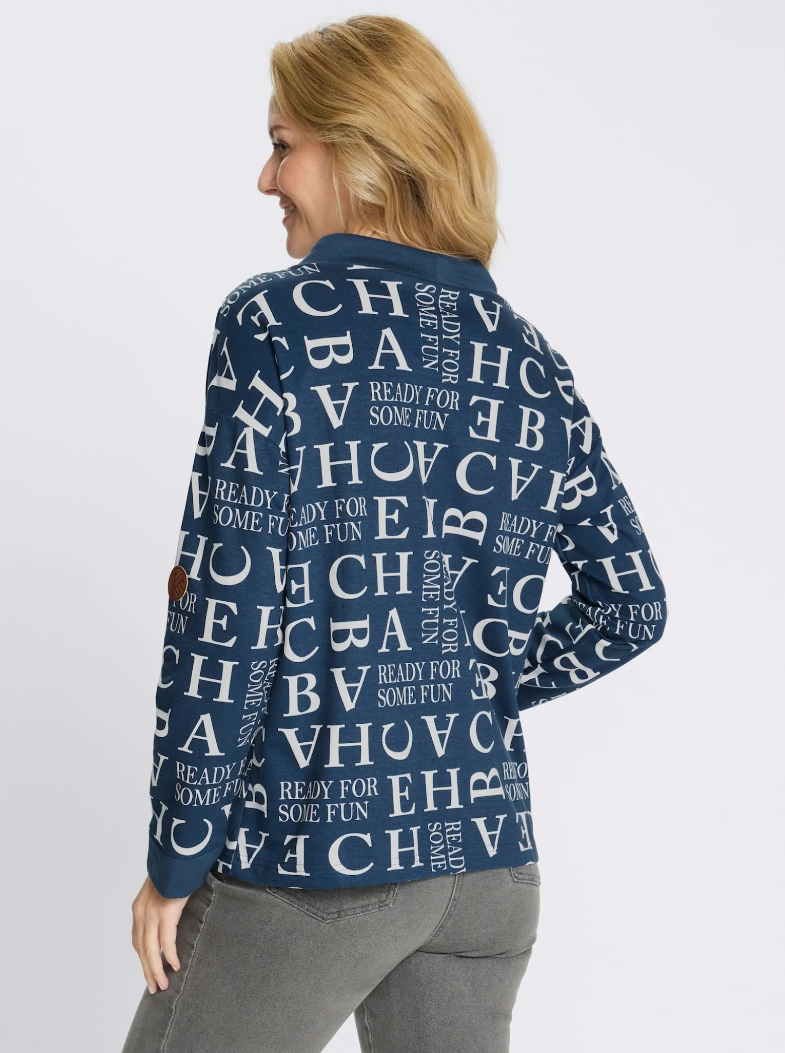 Sweatshirt mit Buchstaben-Druck