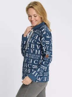 Sweatshirt mit Buchstaben-Druck