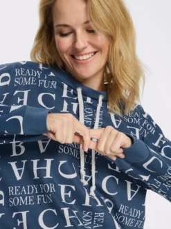 Sweatshirt mit Buchstaben-Druck