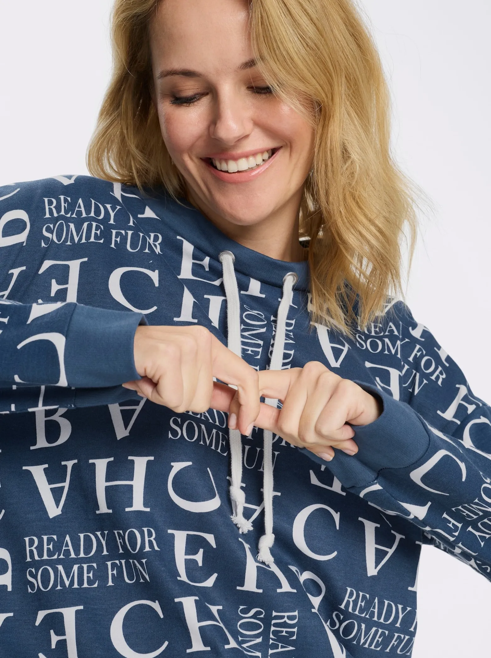 Sweatshirt mit Buchstaben-Druck