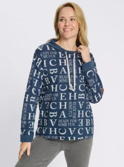 Sweatshirt mit Buchstaben-Druck