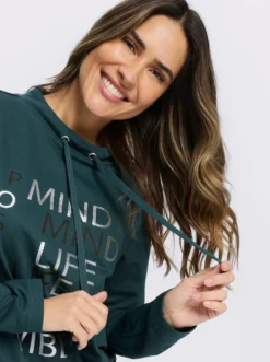Sweatshirt mit Foliendruck