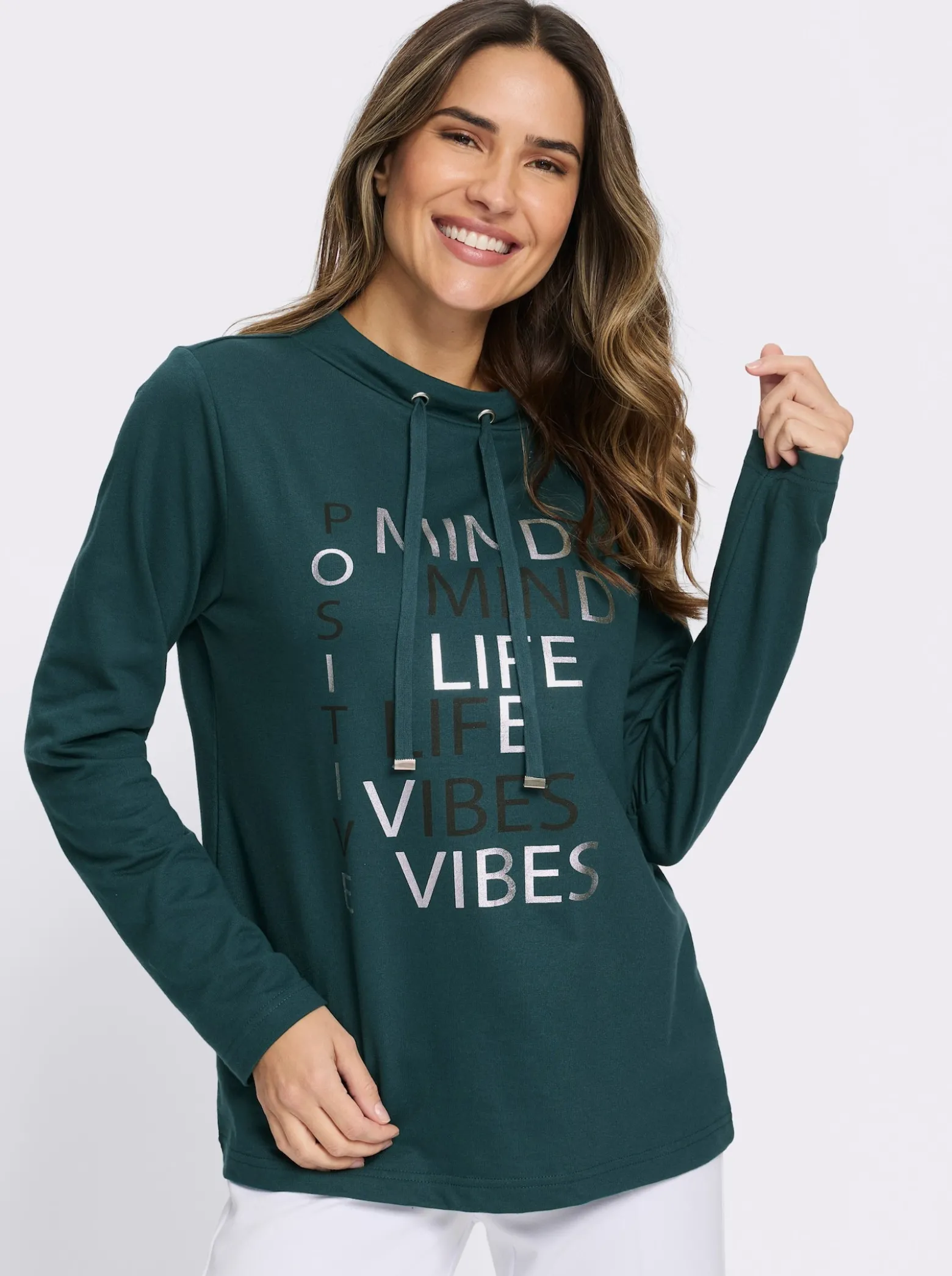 Sweatshirt mit Foliendruck