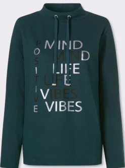 Sweatshirt mit Foliendruck