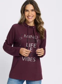 Sweatshirt mit Foliendruck