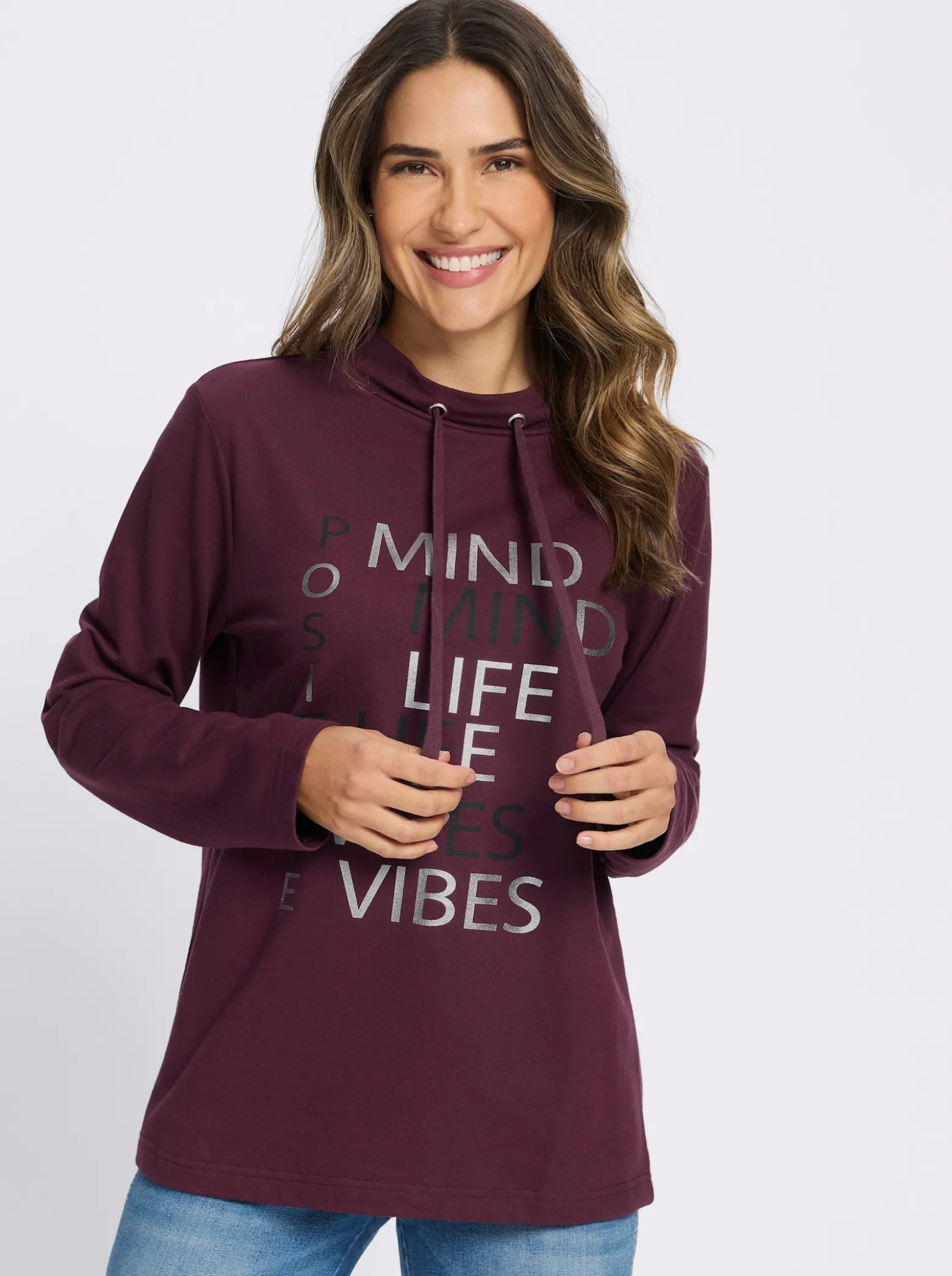 Sweatshirt mit Foliendruck