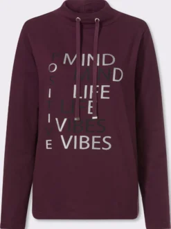 Sweatshirt mit Foliendruck