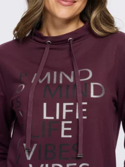 Sweatshirt mit Foliendruck