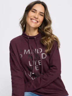 Sweatshirt mit Foliendruck