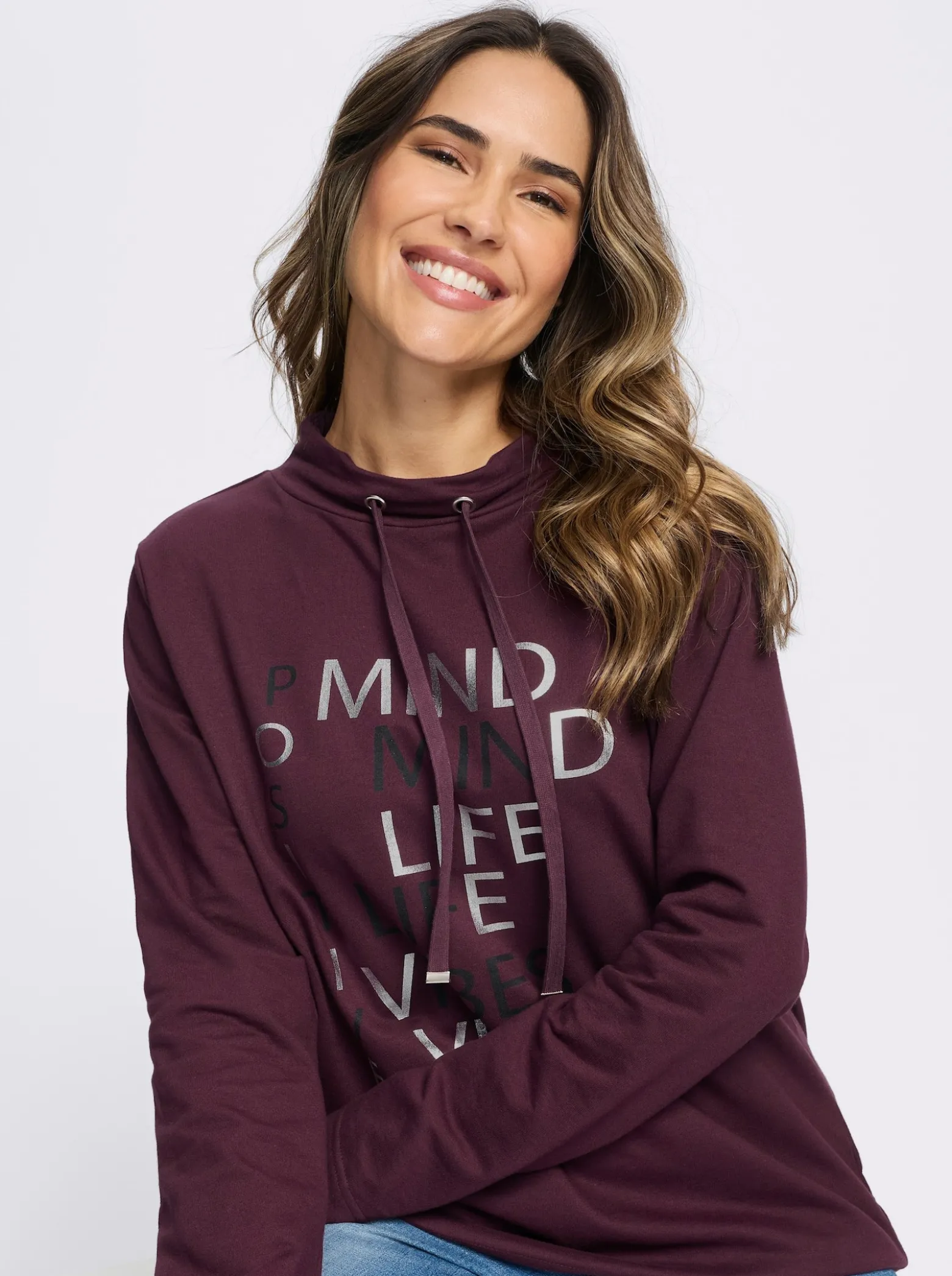 Sweatshirt mit Foliendruck