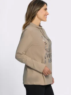 Sweatshirt mit Foliendruck