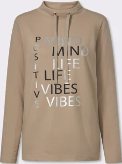 Sweatshirt mit Foliendruck