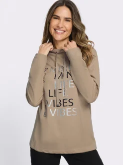 Sweatshirt mit Foliendruck