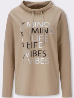 Sweatshirt mit Foliendruck