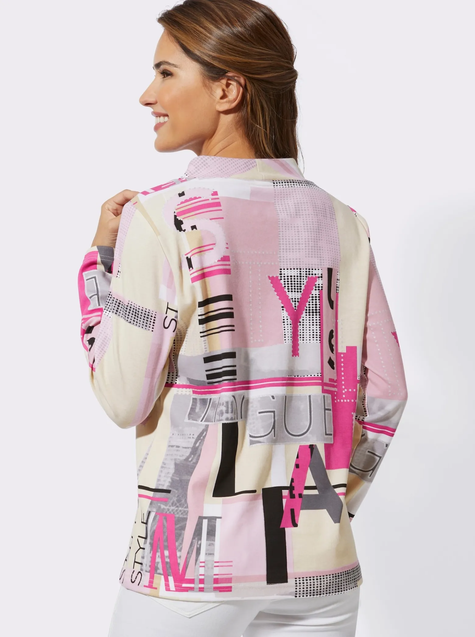 Sweatshirt mit Folien-Print